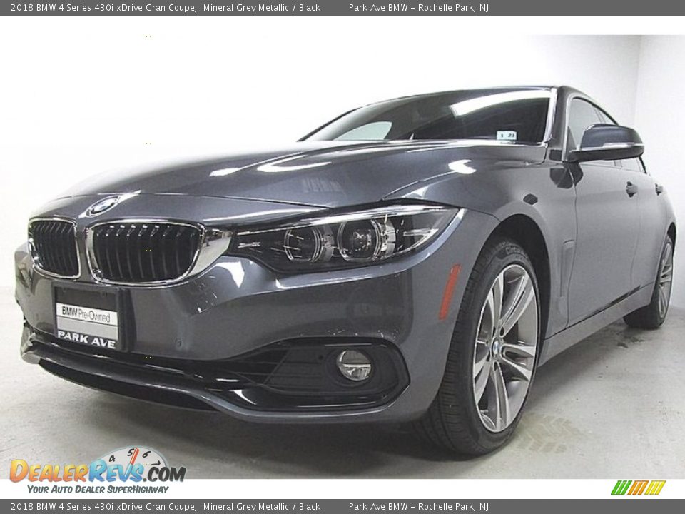 2018 BMW 4 Series 430i xDrive Gran Coupe Mineral Grey Metallic / Black Photo #1