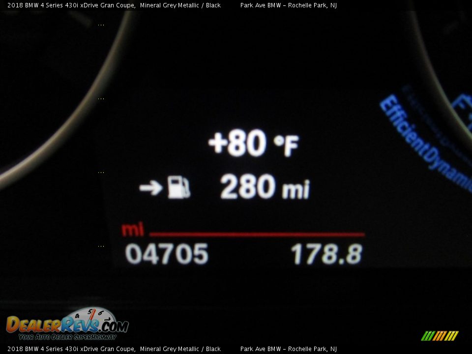 2018 BMW 4 Series 430i xDrive Gran Coupe Mineral Grey Metallic / Black Photo #25