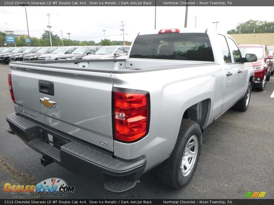 2019 Chevrolet Silverado LD WT Double Cab 4x4 Silver Ice Metallic / Dark Ash/Jet Black Photo #5
