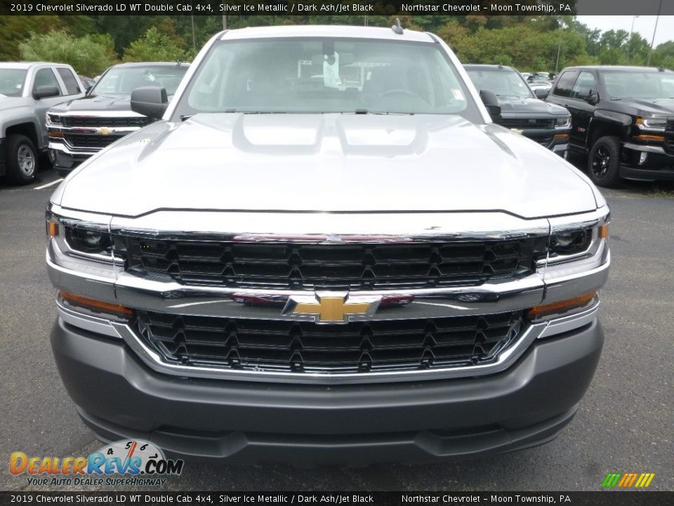 2019 Chevrolet Silverado LD WT Double Cab 4x4 Silver Ice Metallic / Dark Ash/Jet Black Photo #8