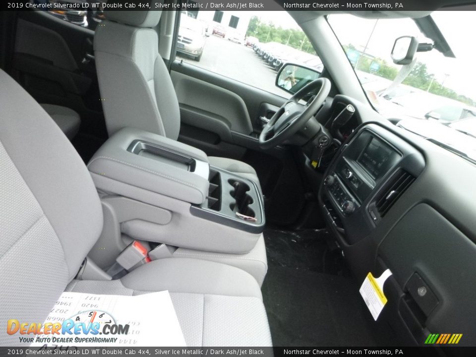 Dark Ash/Jet Black Interior - 2019 Chevrolet Silverado LD WT Double Cab 4x4 Photo #10