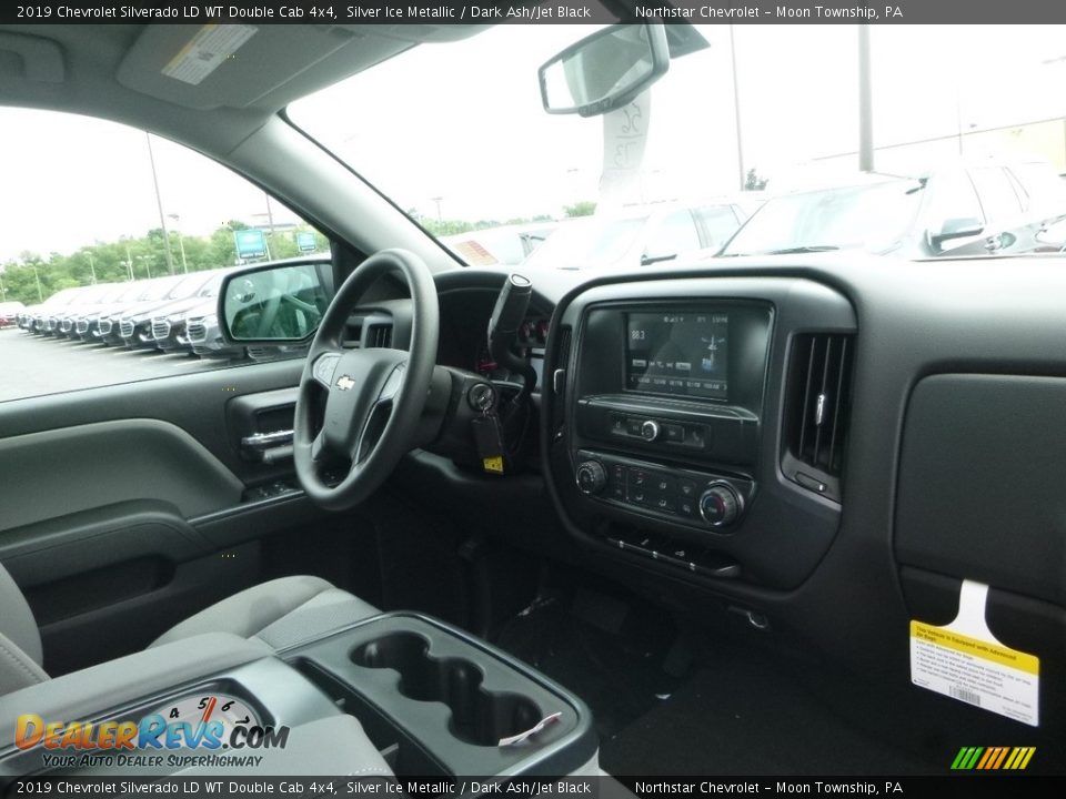 2019 Chevrolet Silverado LD WT Double Cab 4x4 Silver Ice Metallic / Dark Ash/Jet Black Photo #11