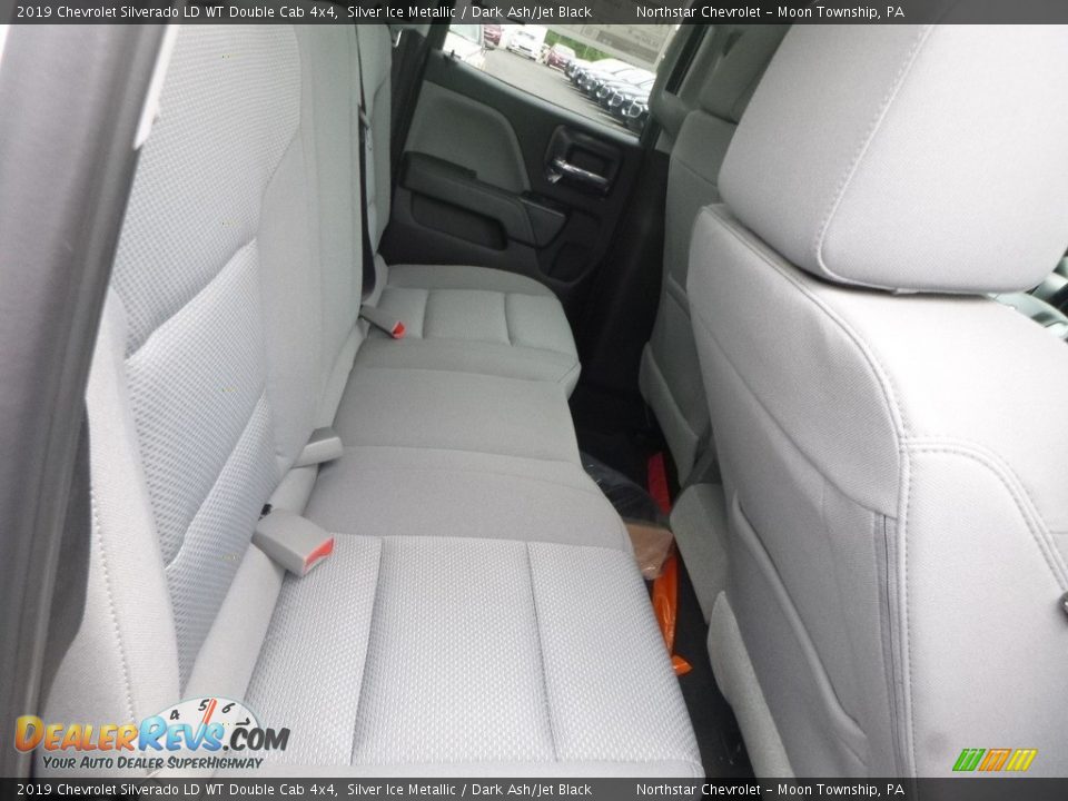 Rear Seat of 2019 Chevrolet Silverado LD WT Double Cab 4x4 Photo #12