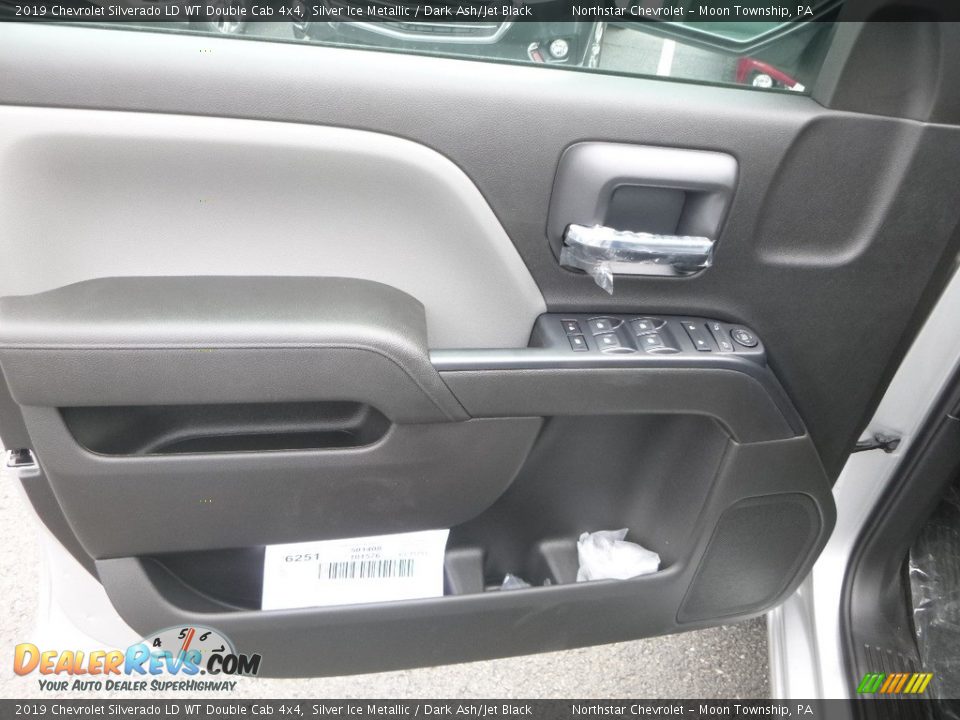 Door Panel of 2019 Chevrolet Silverado LD WT Double Cab 4x4 Photo #14