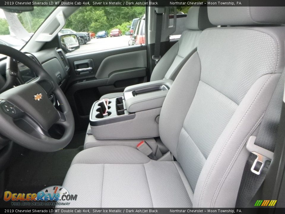 Front Seat of 2019 Chevrolet Silverado LD WT Double Cab 4x4 Photo #15