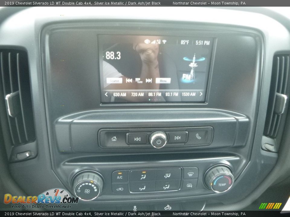 2019 Chevrolet Silverado LD WT Double Cab 4x4 Silver Ice Metallic / Dark Ash/Jet Black Photo #17