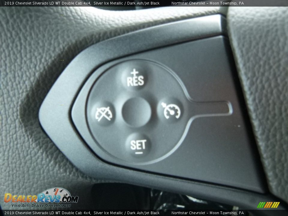 2019 Chevrolet Silverado LD WT Double Cab 4x4 Silver Ice Metallic / Dark Ash/Jet Black Photo #19