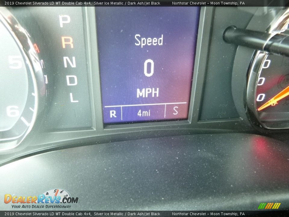 2019 Chevrolet Silverado LD WT Double Cab 4x4 Silver Ice Metallic / Dark Ash/Jet Black Photo #20