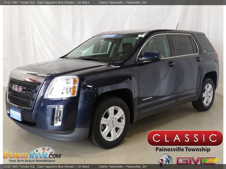 2015 GMC Terrain SLE Dark Sapphire Blue Metallic / Jet Black Photo #1