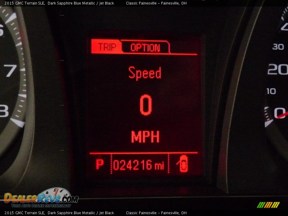 2015 GMC Terrain SLE Dark Sapphire Blue Metallic / Jet Black Photo #14