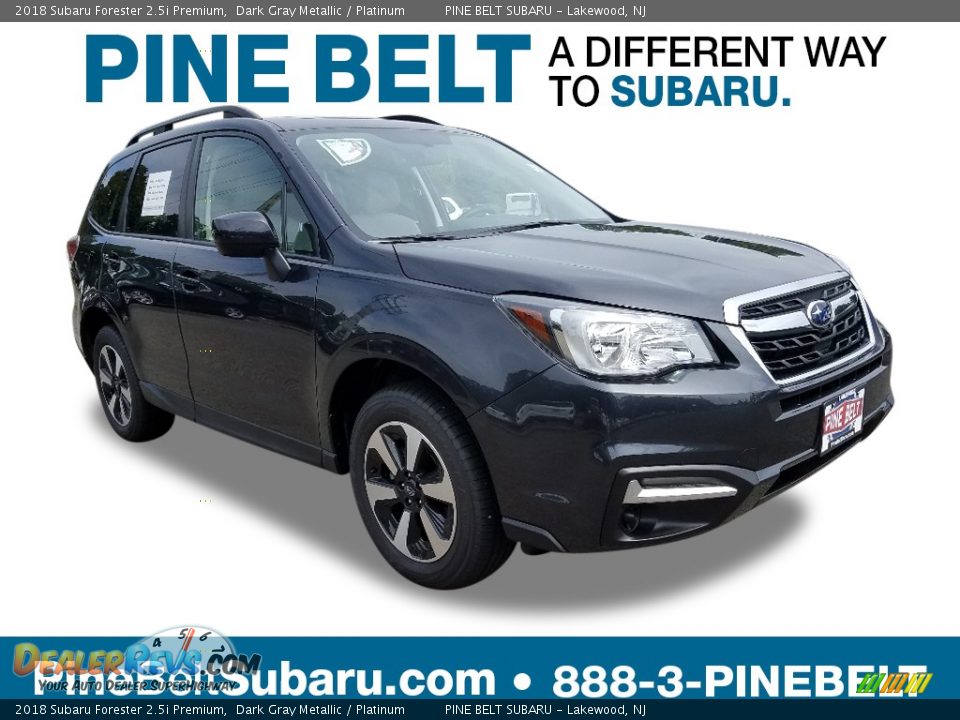 2018 Subaru Forester 2.5i Premium Dark Gray Metallic / Platinum Photo #1