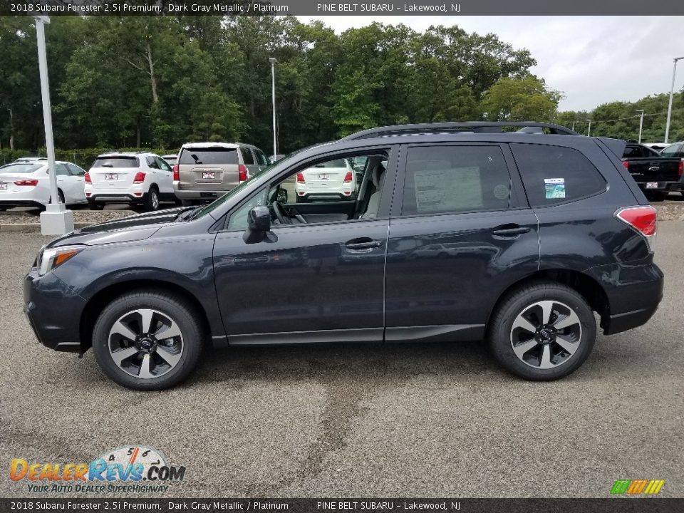 2018 Subaru Forester 2.5i Premium Dark Gray Metallic / Platinum Photo #3