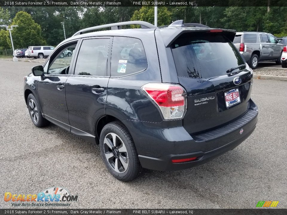 2018 Subaru Forester 2.5i Premium Dark Gray Metallic / Platinum Photo #4