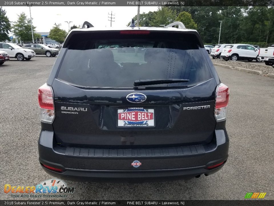 2018 Subaru Forester 2.5i Premium Dark Gray Metallic / Platinum Photo #5