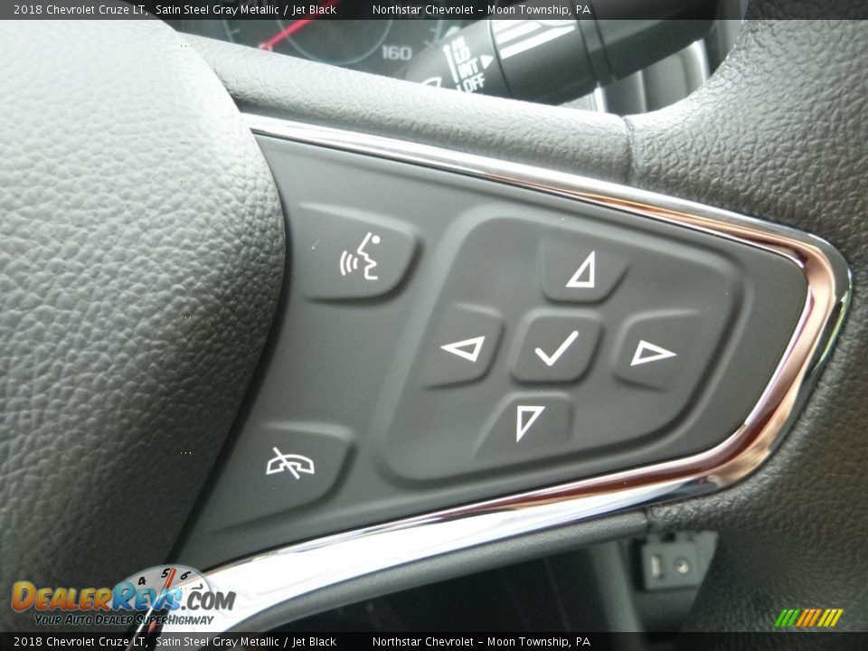 2018 Chevrolet Cruze LT Satin Steel Gray Metallic / Jet Black Photo #17