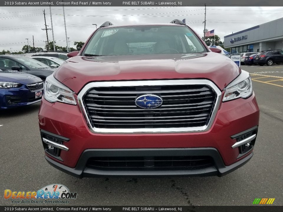 2019 Subaru Ascent Limited Crimson Red Pearl / Warm Ivory Photo #2