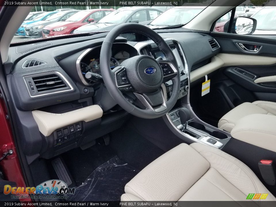 Warm Ivory Interior - 2019 Subaru Ascent Limited Photo #7