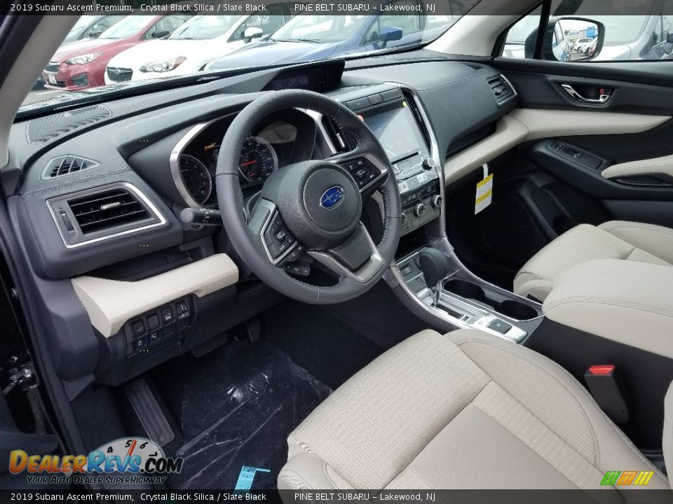 2019 Subaru Ascent Premium Crystal Black Silica / Slate Black Photo #7