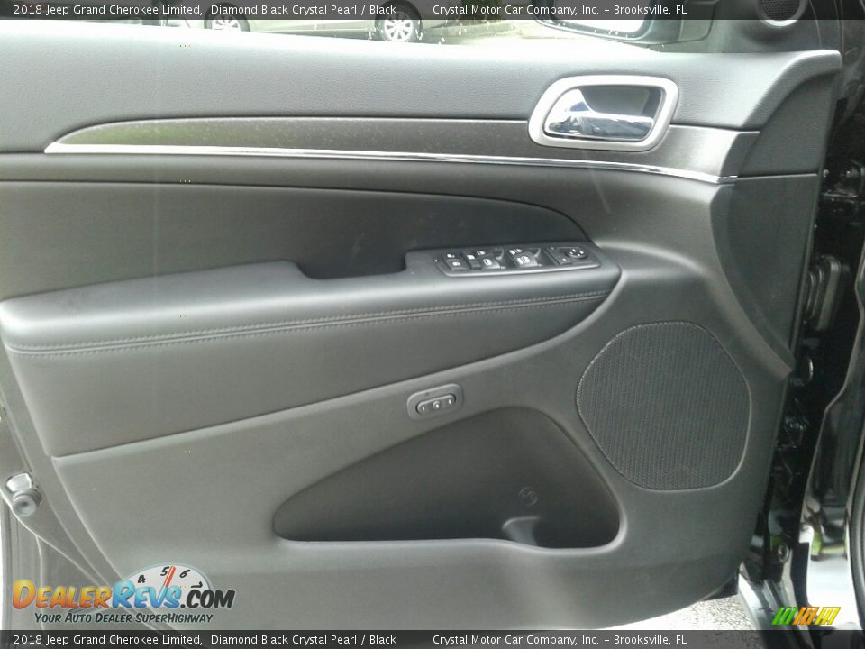 2018 Jeep Grand Cherokee Limited Diamond Black Crystal Pearl / Black Photo #17