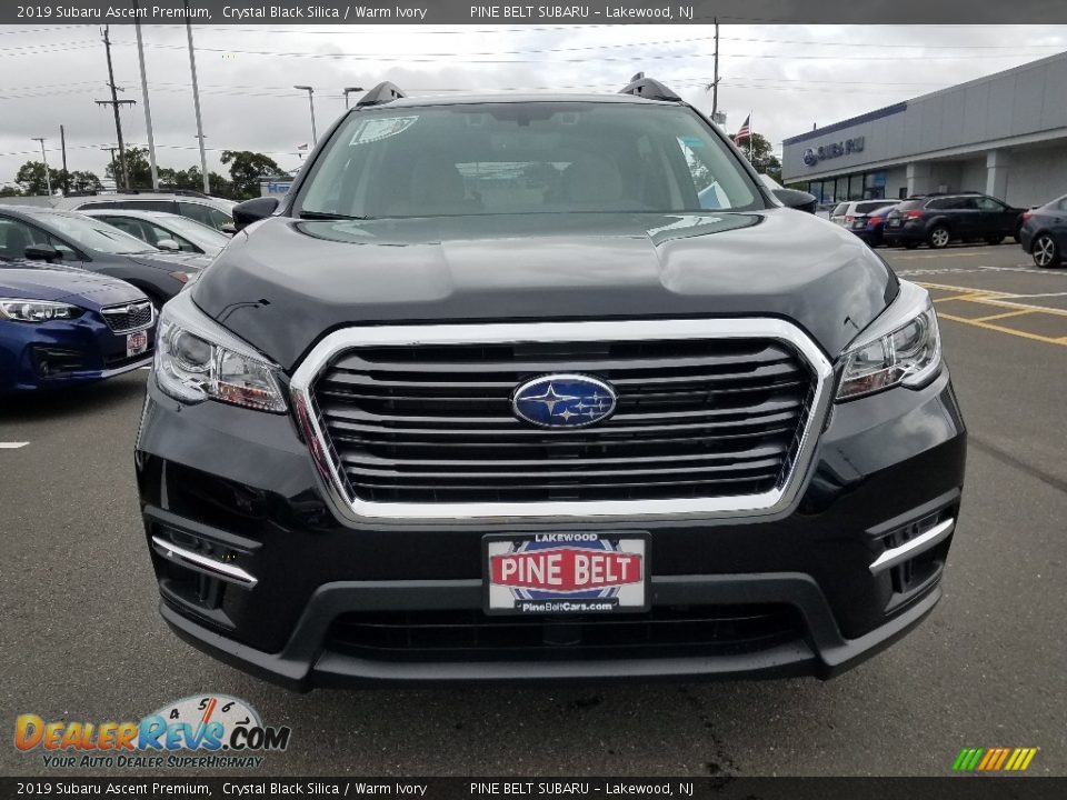 2019 Subaru Ascent Premium Crystal Black Silica / Warm Ivory Photo #2