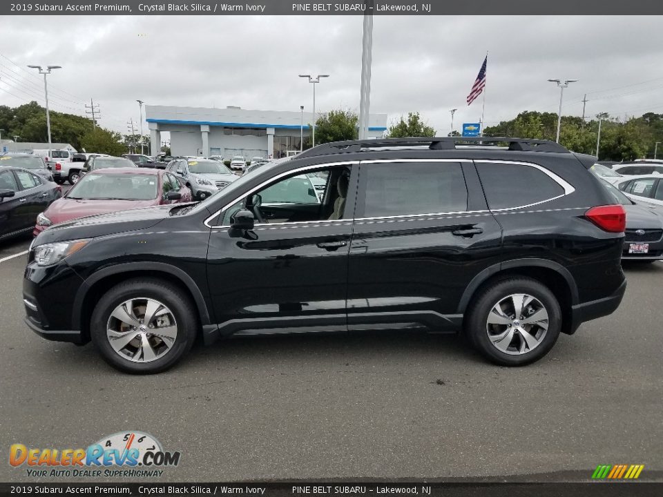 2019 Subaru Ascent Premium Crystal Black Silica / Warm Ivory Photo #3