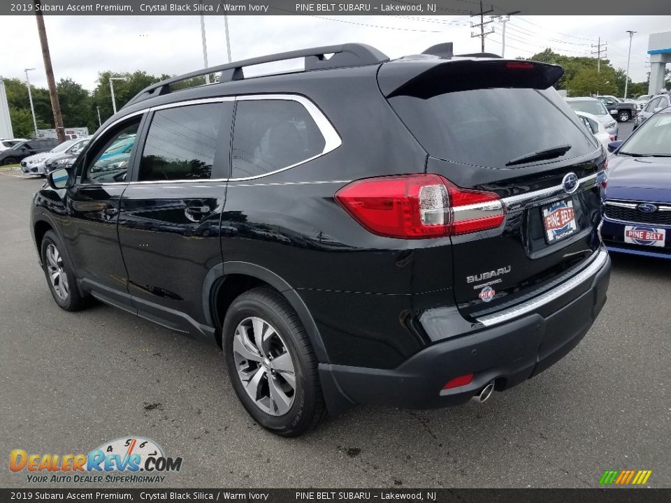 2019 Subaru Ascent Premium Crystal Black Silica / Warm Ivory Photo #4