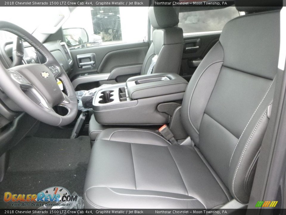 2018 Chevrolet Silverado 1500 LTZ Crew Cab 4x4 Graphite Metallic / Jet Black Photo #13