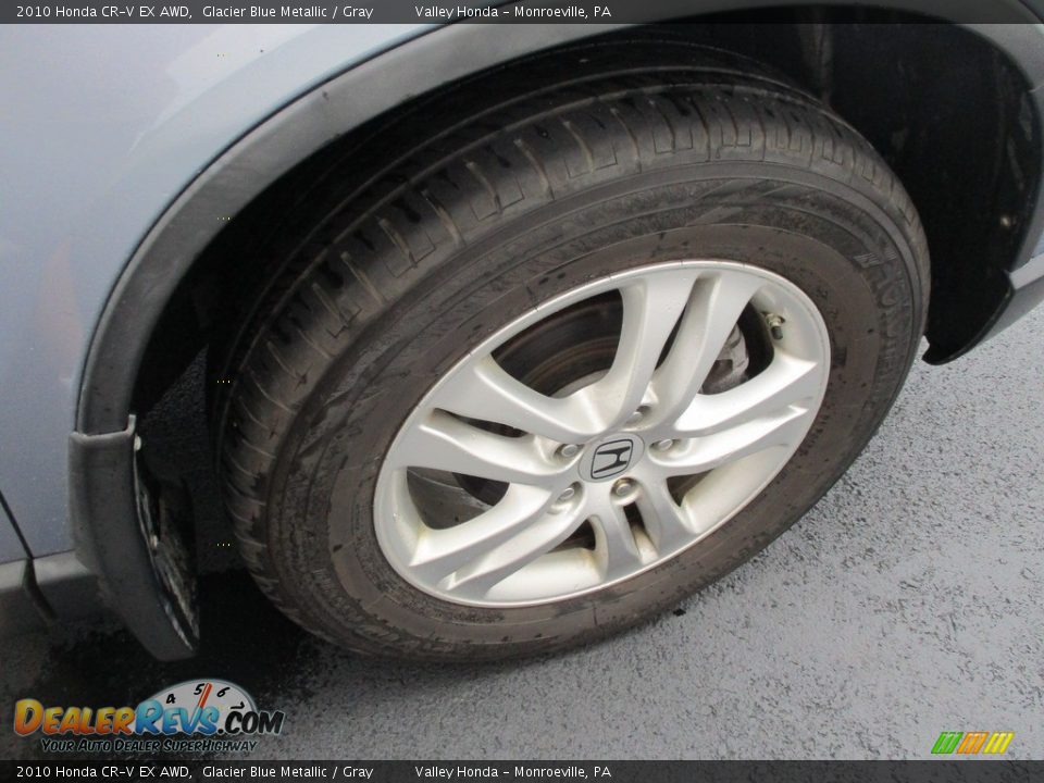 2010 Honda CR-V EX AWD Glacier Blue Metallic / Gray Photo #6
