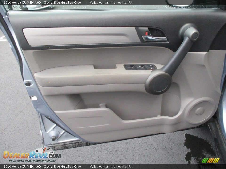 2010 Honda CR-V EX AWD Glacier Blue Metallic / Gray Photo #10
