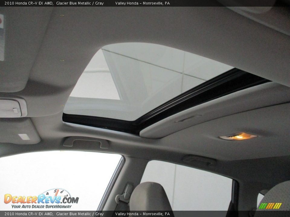 2010 Honda CR-V EX AWD Glacier Blue Metallic / Gray Photo #11