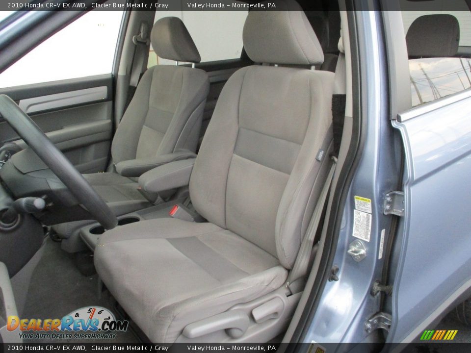 2010 Honda CR-V EX AWD Glacier Blue Metallic / Gray Photo #12