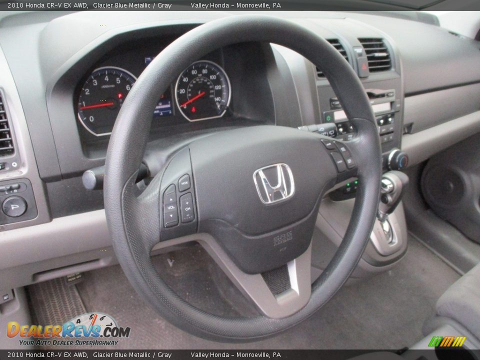 2010 Honda CR-V EX AWD Glacier Blue Metallic / Gray Photo #14