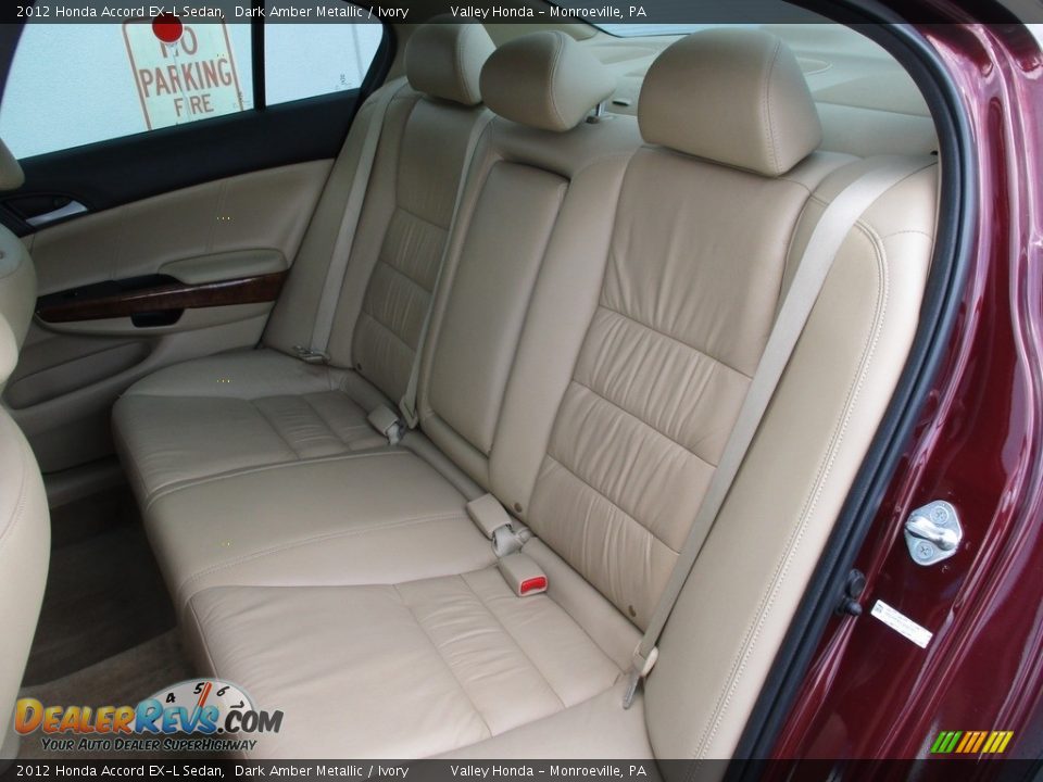 2012 Honda Accord EX-L Sedan Dark Amber Metallic / Ivory Photo #13