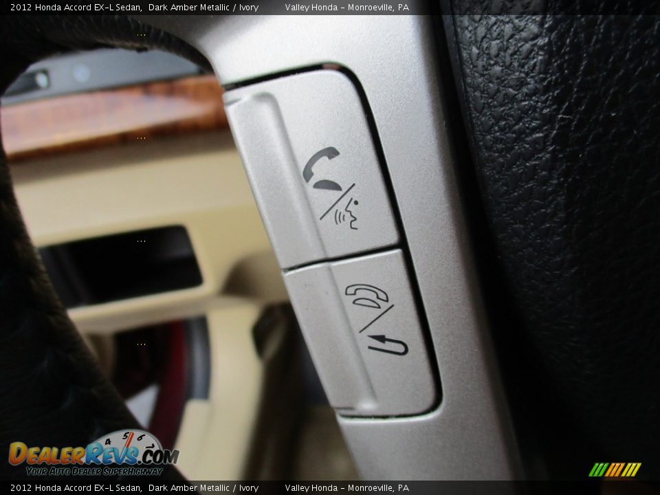 2012 Honda Accord EX-L Sedan Dark Amber Metallic / Ivory Photo #18