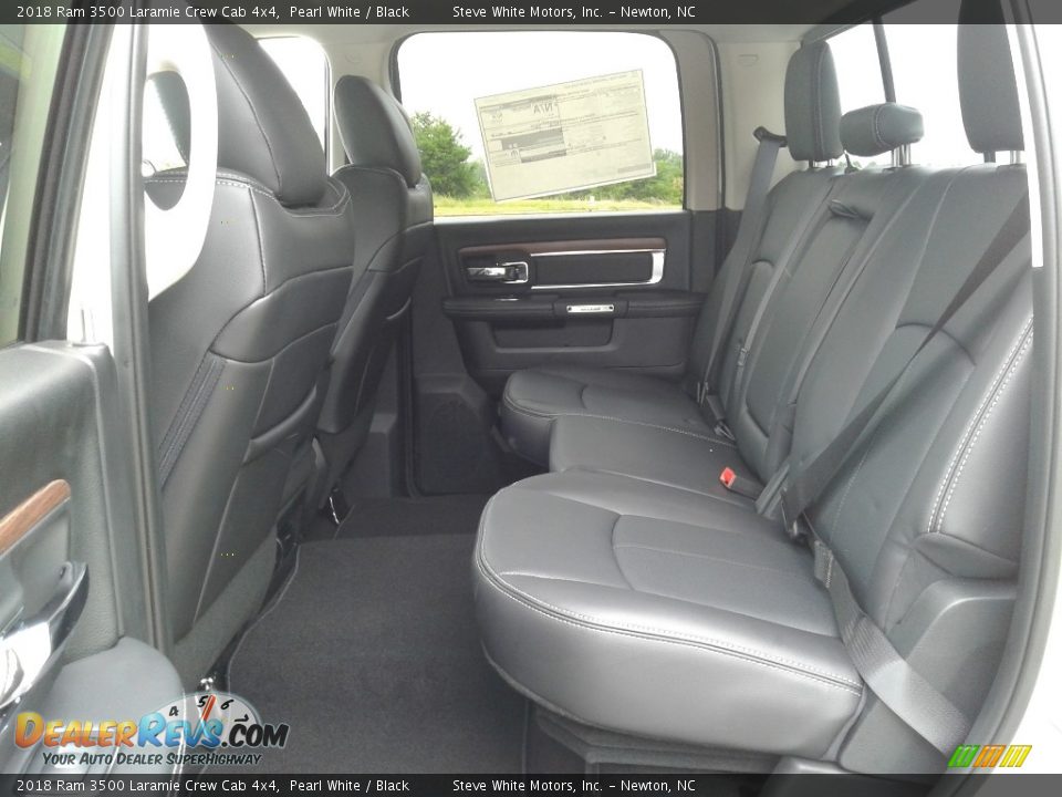 Rear Seat of 2018 Ram 3500 Laramie Crew Cab 4x4 Photo #11