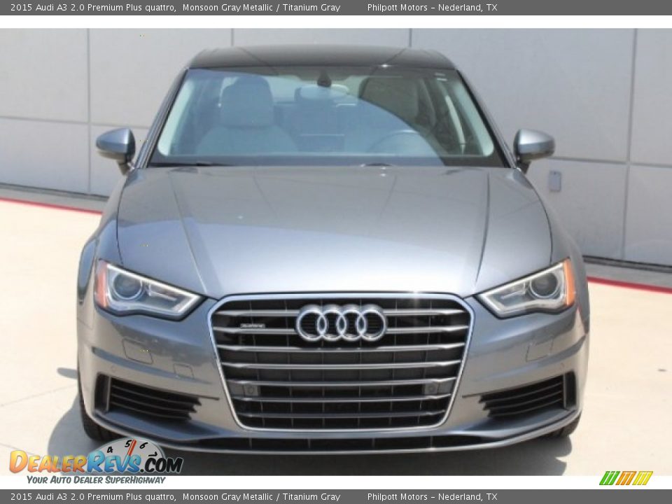 2015 Audi A3 2.0 Premium Plus quattro Monsoon Gray Metallic / Titanium Gray Photo #2
