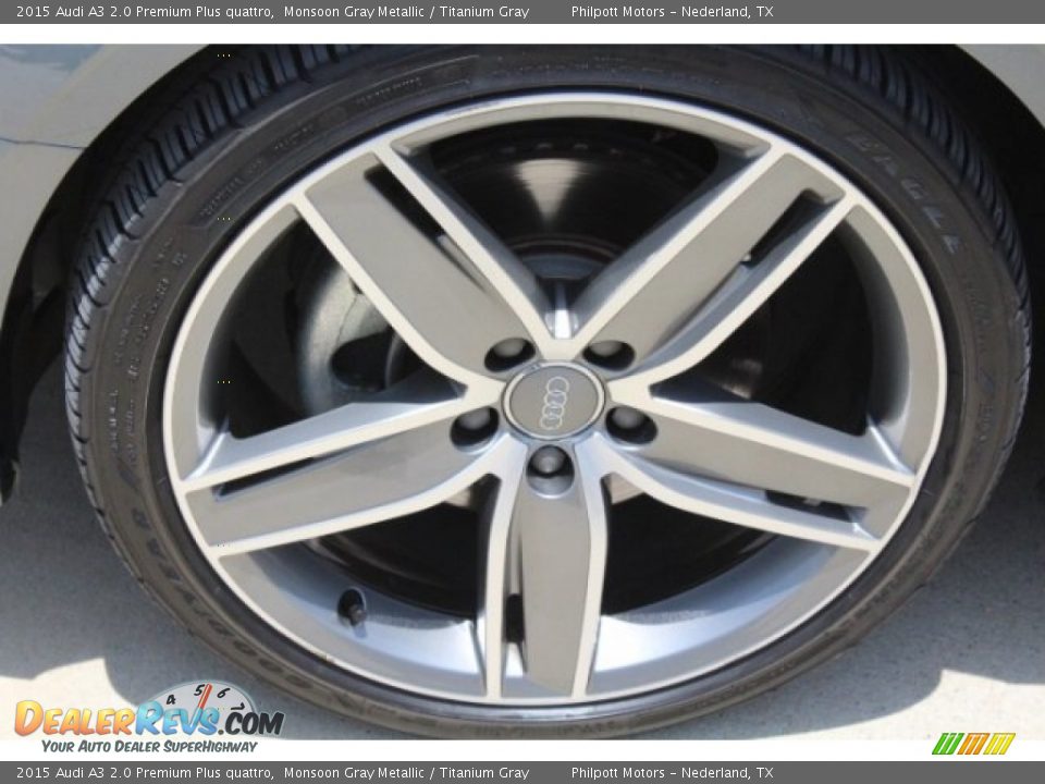 2015 Audi A3 2.0 Premium Plus quattro Monsoon Gray Metallic / Titanium Gray Photo #4