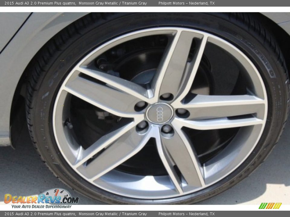 2015 Audi A3 2.0 Premium Plus quattro Monsoon Gray Metallic / Titanium Gray Photo #5