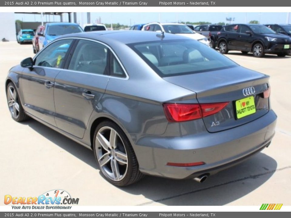 2015 Audi A3 2.0 Premium Plus quattro Monsoon Gray Metallic / Titanium Gray Photo #6