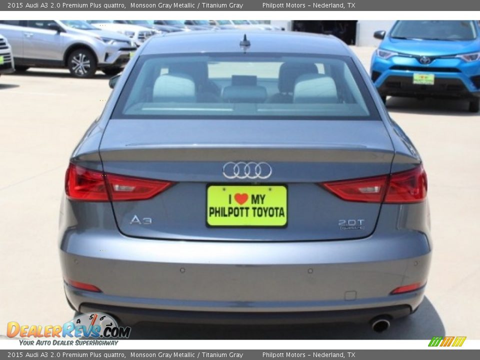 2015 Audi A3 2.0 Premium Plus quattro Monsoon Gray Metallic / Titanium Gray Photo #7