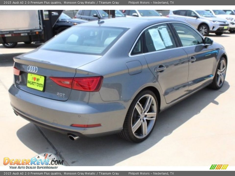 2015 Audi A3 2.0 Premium Plus quattro Monsoon Gray Metallic / Titanium Gray Photo #8