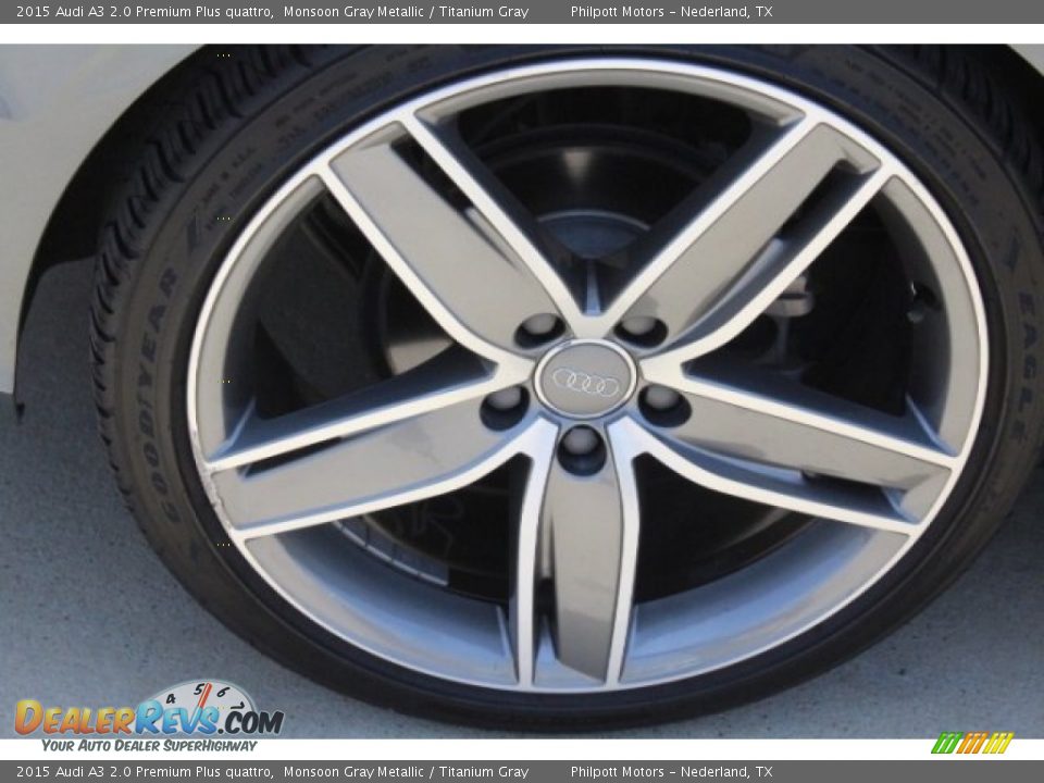 2015 Audi A3 2.0 Premium Plus quattro Monsoon Gray Metallic / Titanium Gray Photo #9