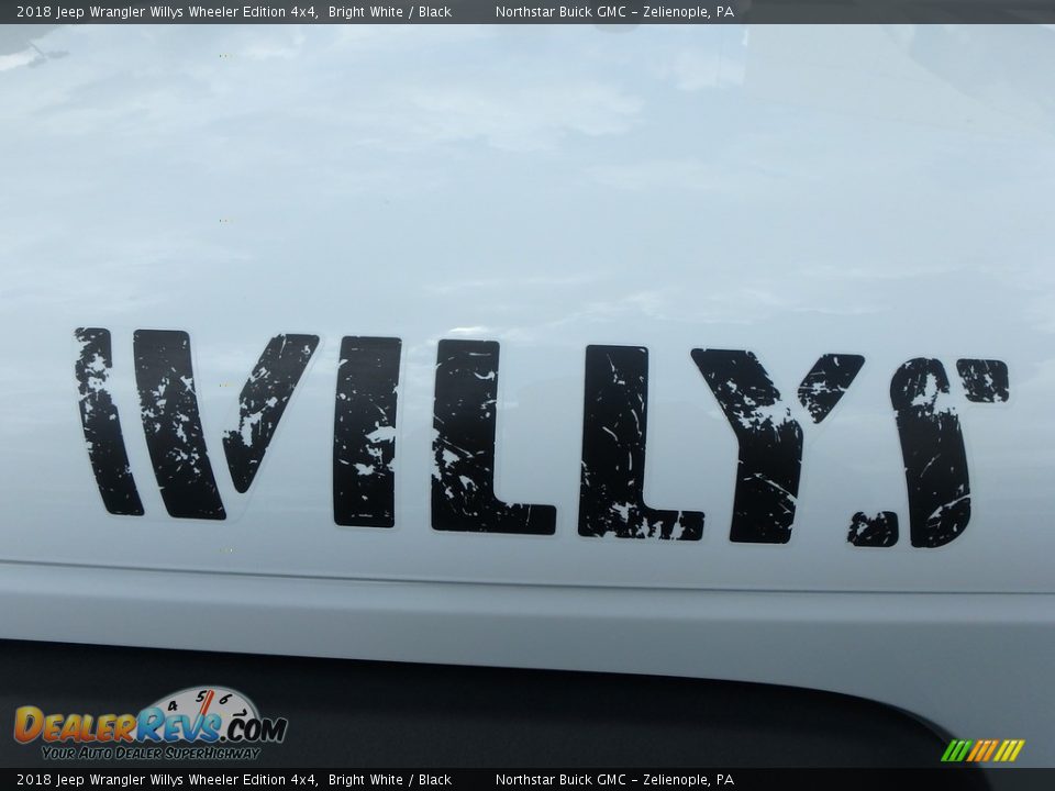2018 Jeep Wrangler Willys Wheeler Edition 4x4 Bright White / Black Photo #15