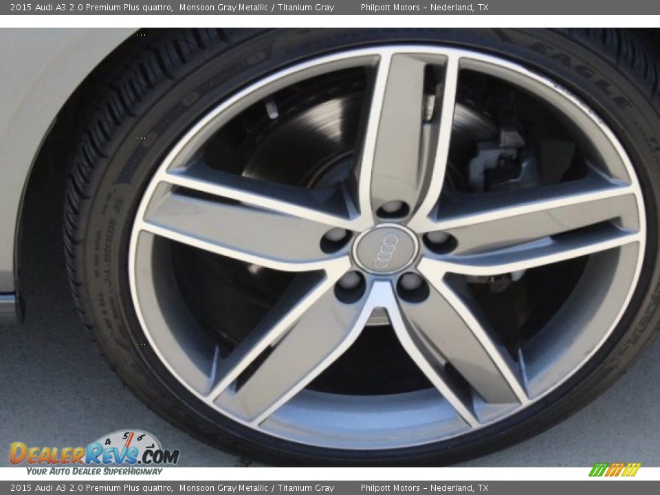 2015 Audi A3 2.0 Premium Plus quattro Monsoon Gray Metallic / Titanium Gray Photo #10