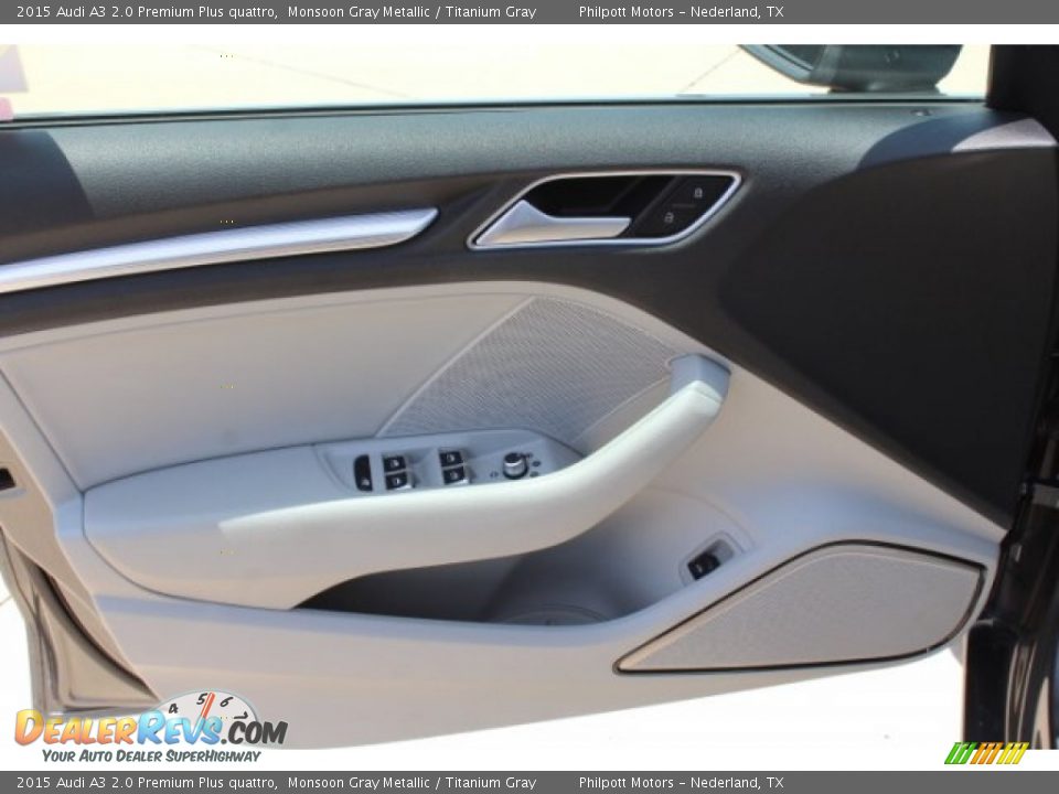 2015 Audi A3 2.0 Premium Plus quattro Monsoon Gray Metallic / Titanium Gray Photo #12