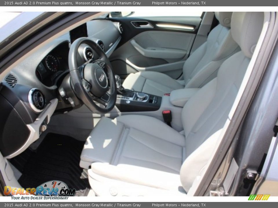 2015 Audi A3 2.0 Premium Plus quattro Monsoon Gray Metallic / Titanium Gray Photo #14