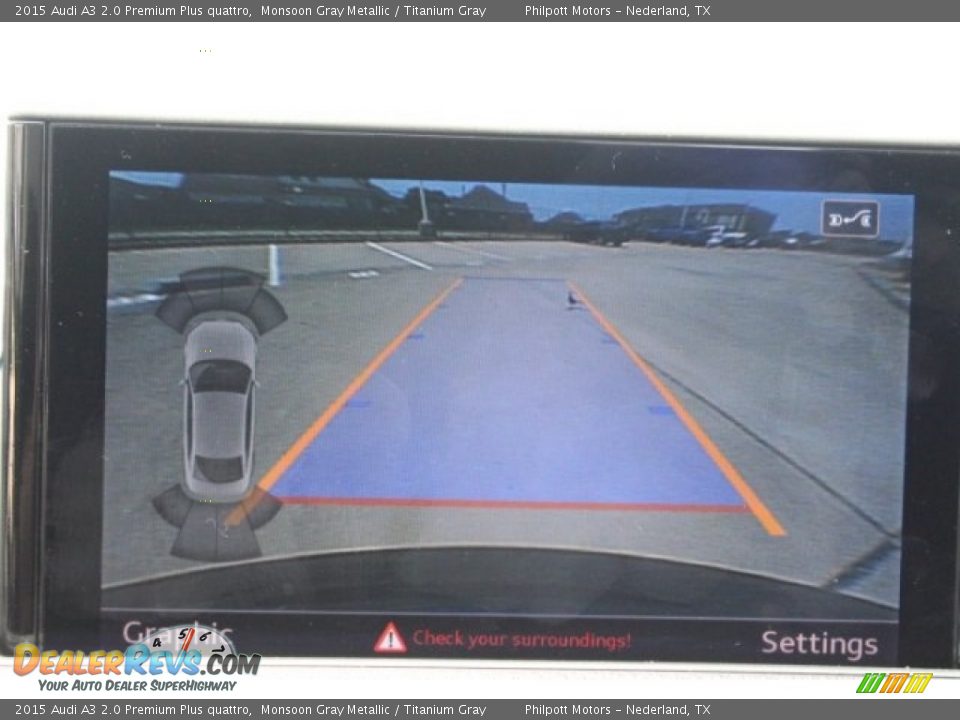 2015 Audi A3 2.0 Premium Plus quattro Monsoon Gray Metallic / Titanium Gray Photo #15