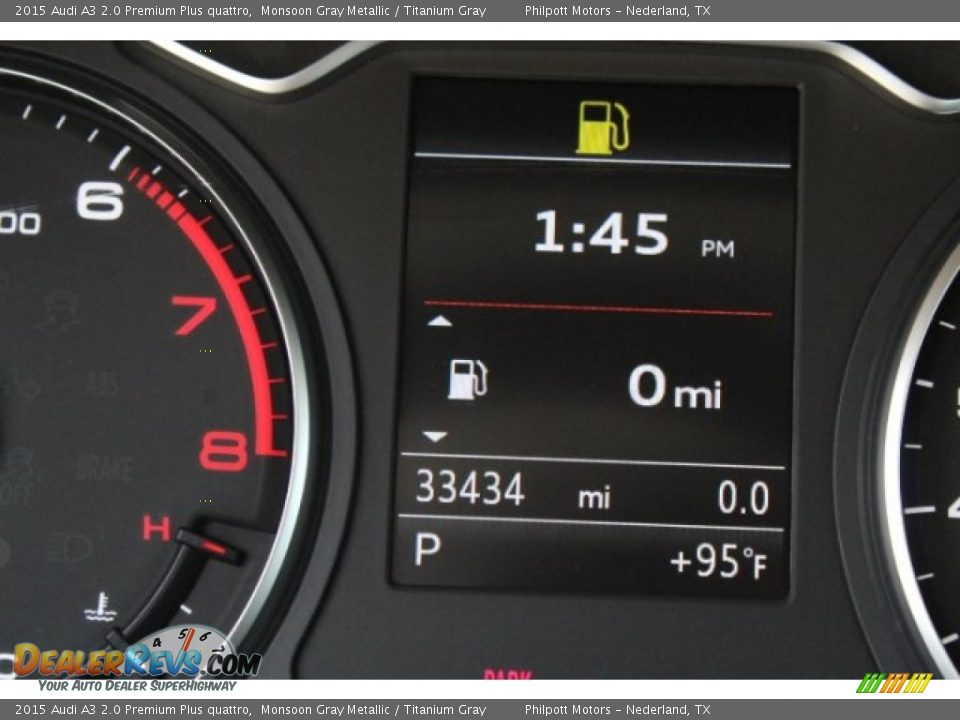 2015 Audi A3 2.0 Premium Plus quattro Monsoon Gray Metallic / Titanium Gray Photo #22