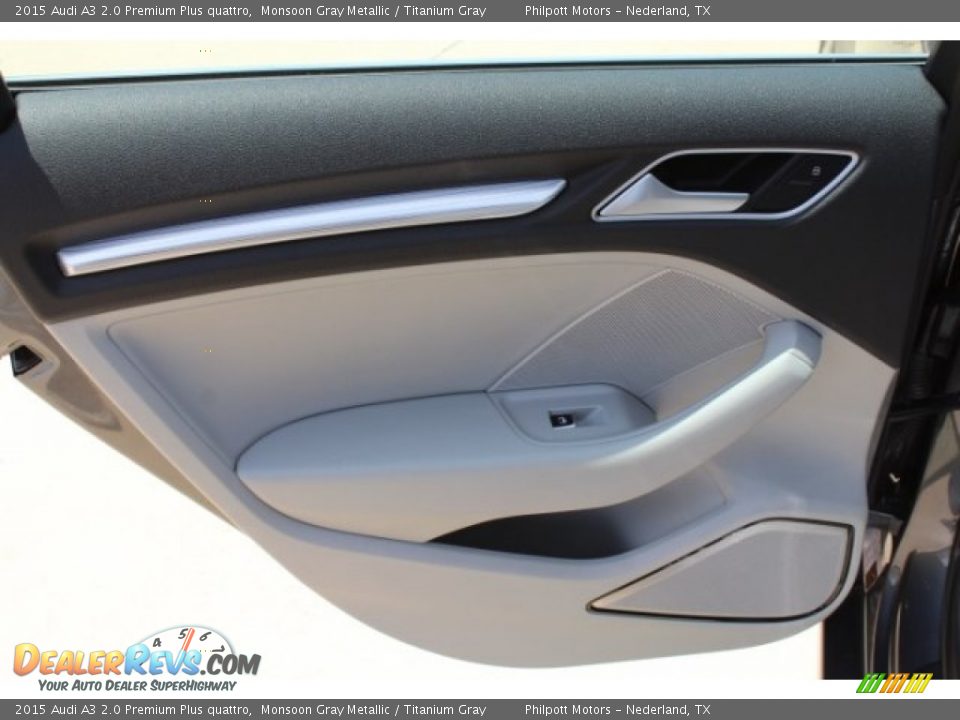 2015 Audi A3 2.0 Premium Plus quattro Monsoon Gray Metallic / Titanium Gray Photo #25