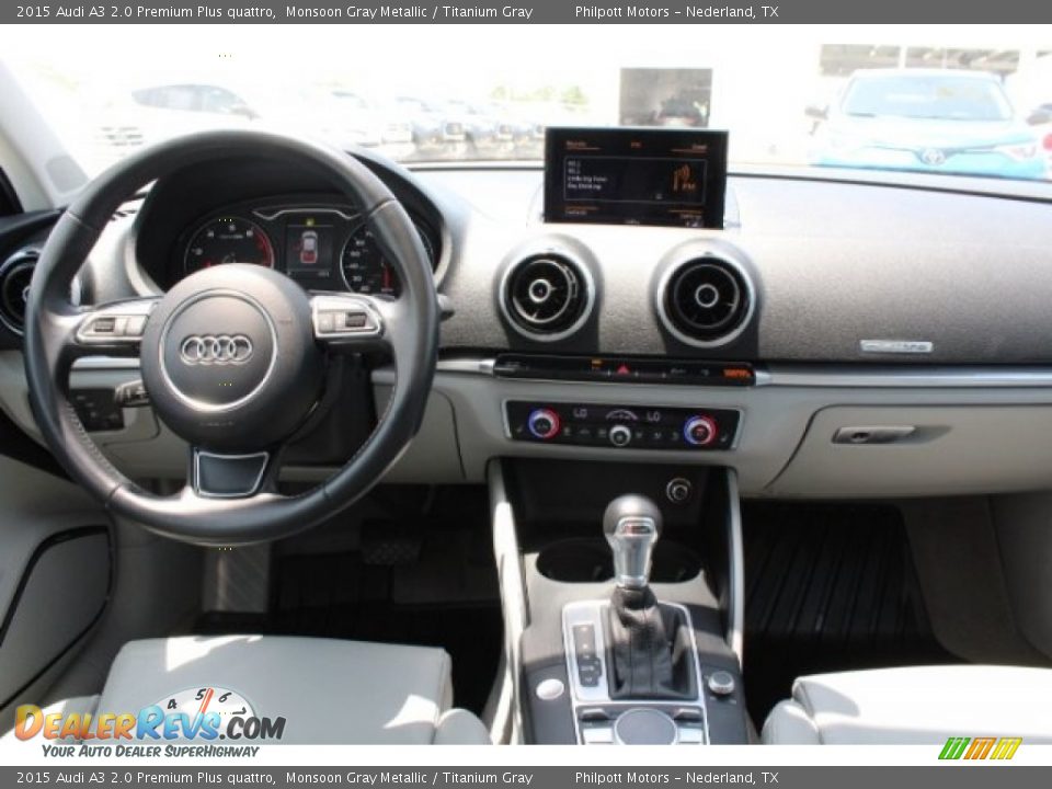 2015 Audi A3 2.0 Premium Plus quattro Monsoon Gray Metallic / Titanium Gray Photo #27